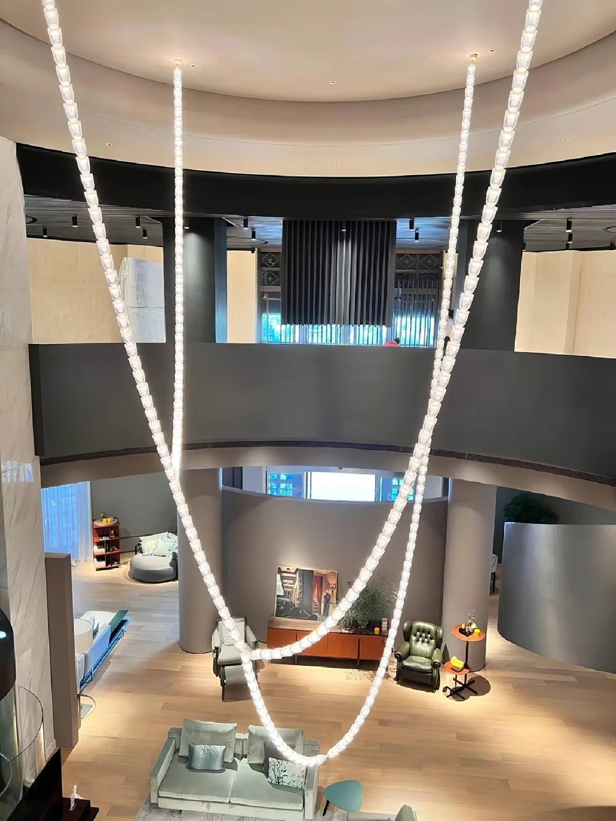 Cascade Modern Acrylic Chandelier
