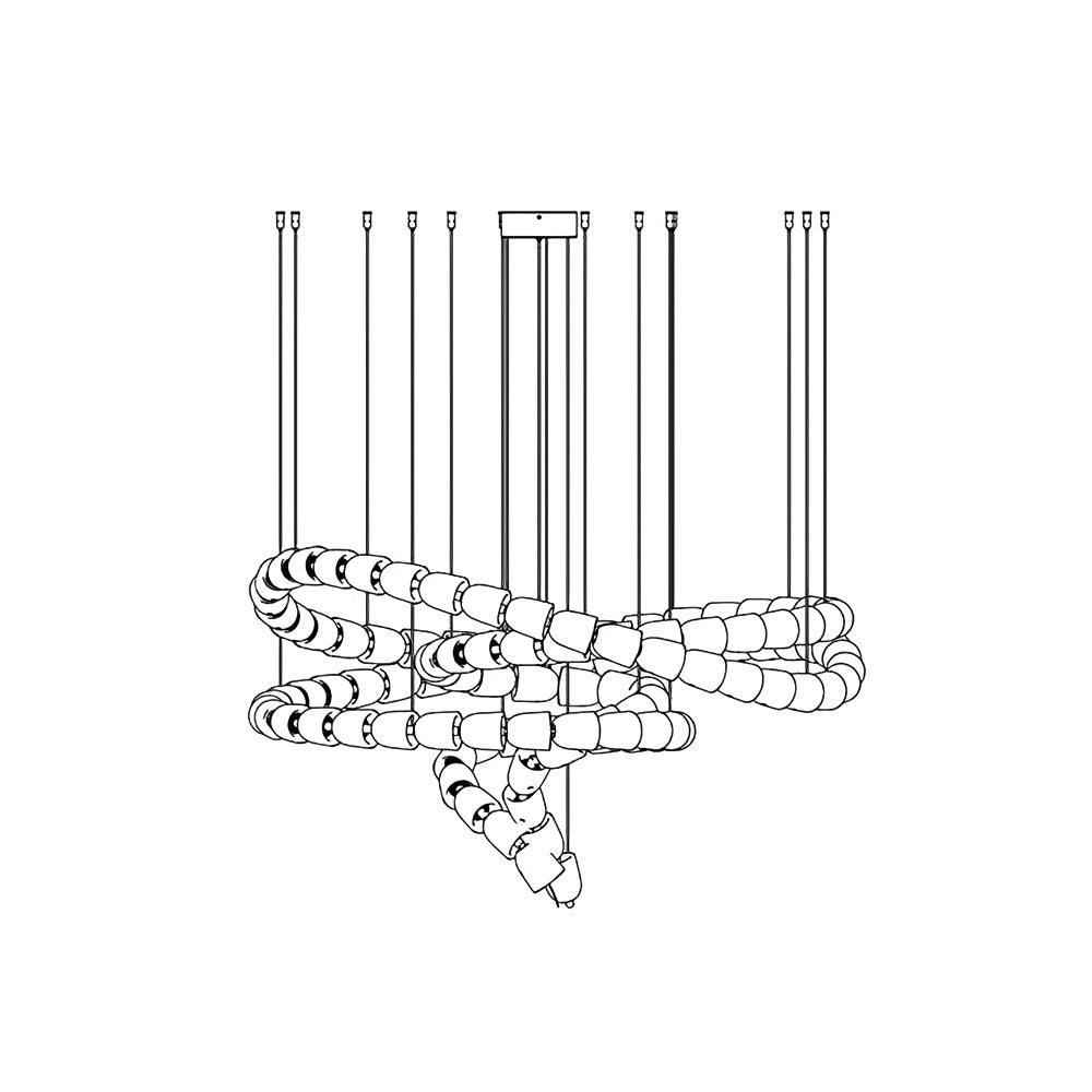 Nexus Gold Crystal Chandelier - 元字段测试
