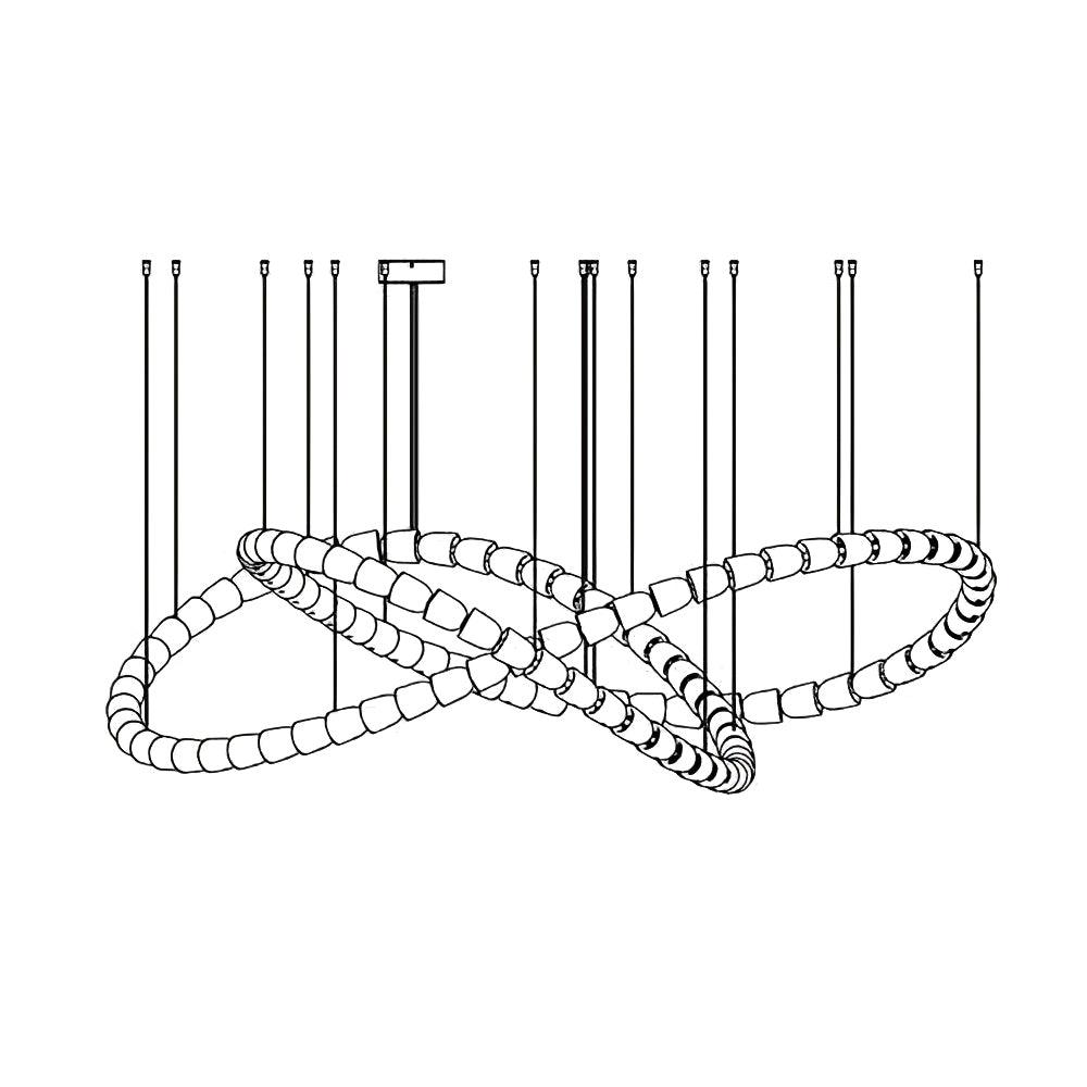 Nexus Gold Crystal Chandelier - 元字段测试