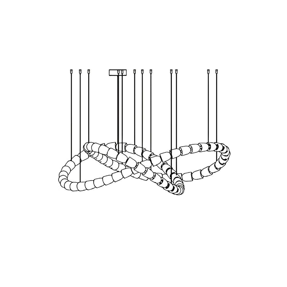 Nexus Gold Crystal Chandelier - 元字段测试