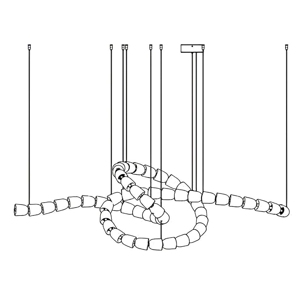 Nexus Gold Crystal Chandelier - 元字段测试