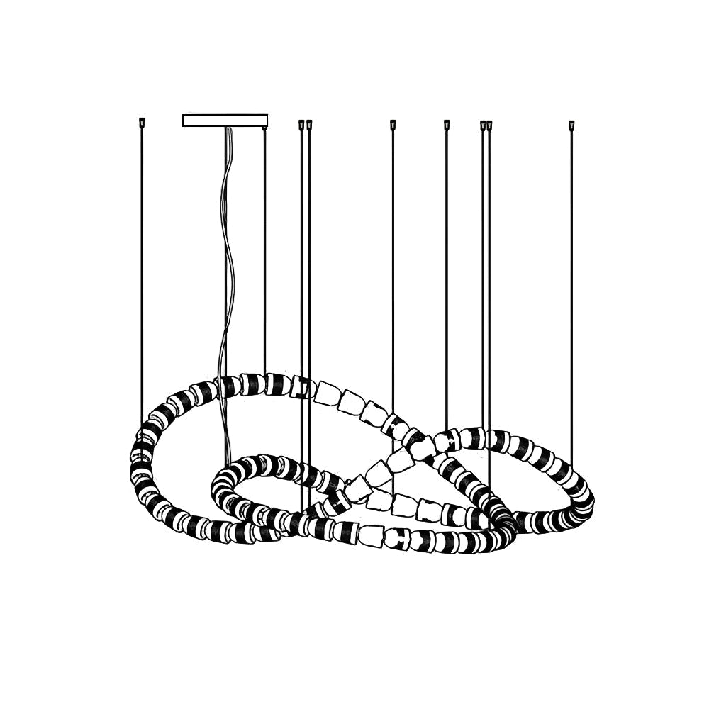 Nexus Gold Crystal Chandelier - 元字段测试