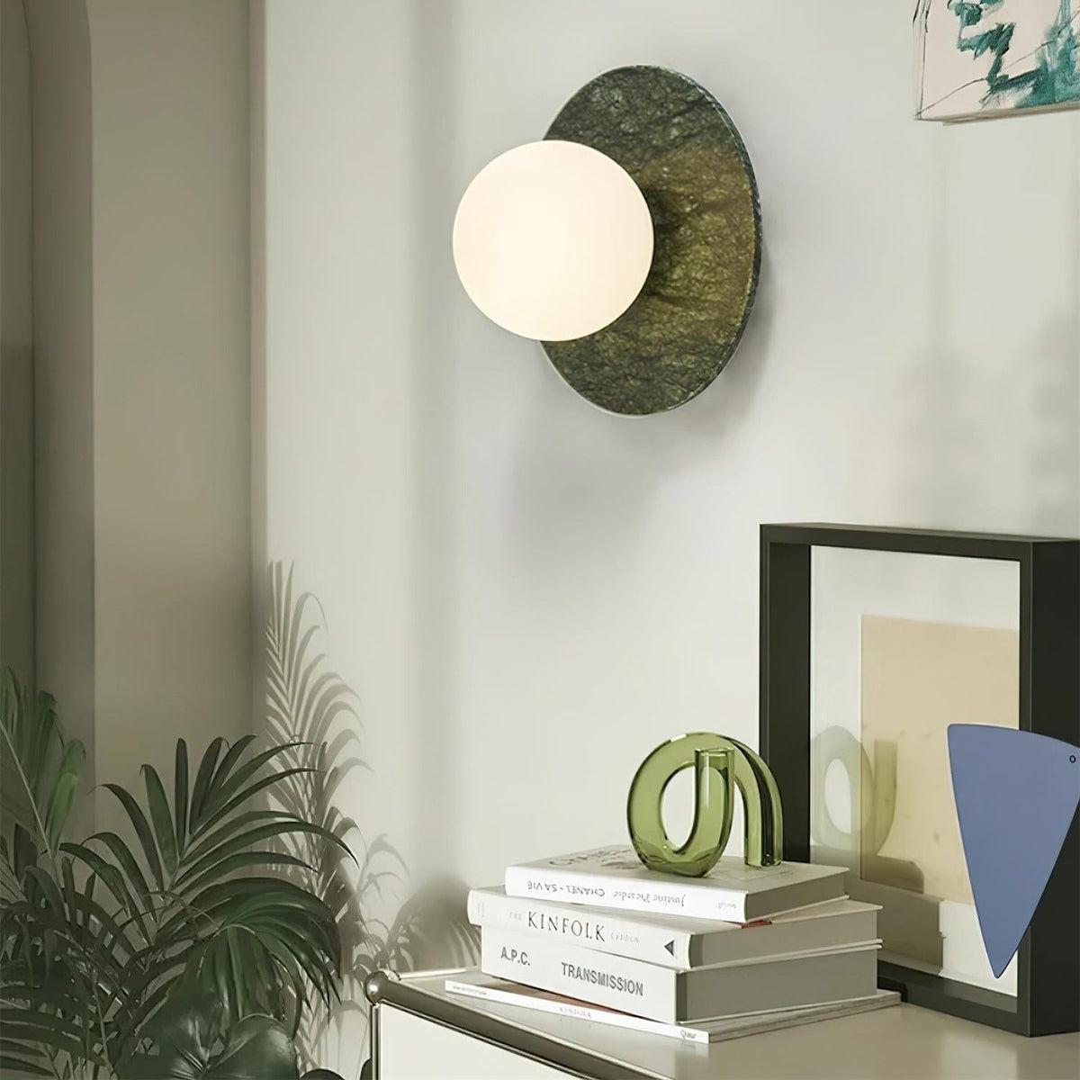 Teredad Minimalist Globe Marble Wall Lamp