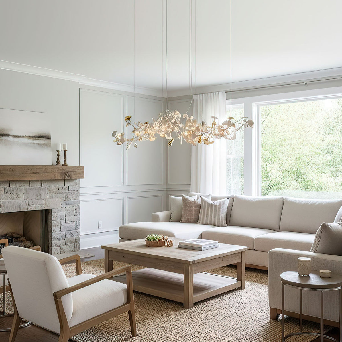 Thalorienne Gingko Chandelier