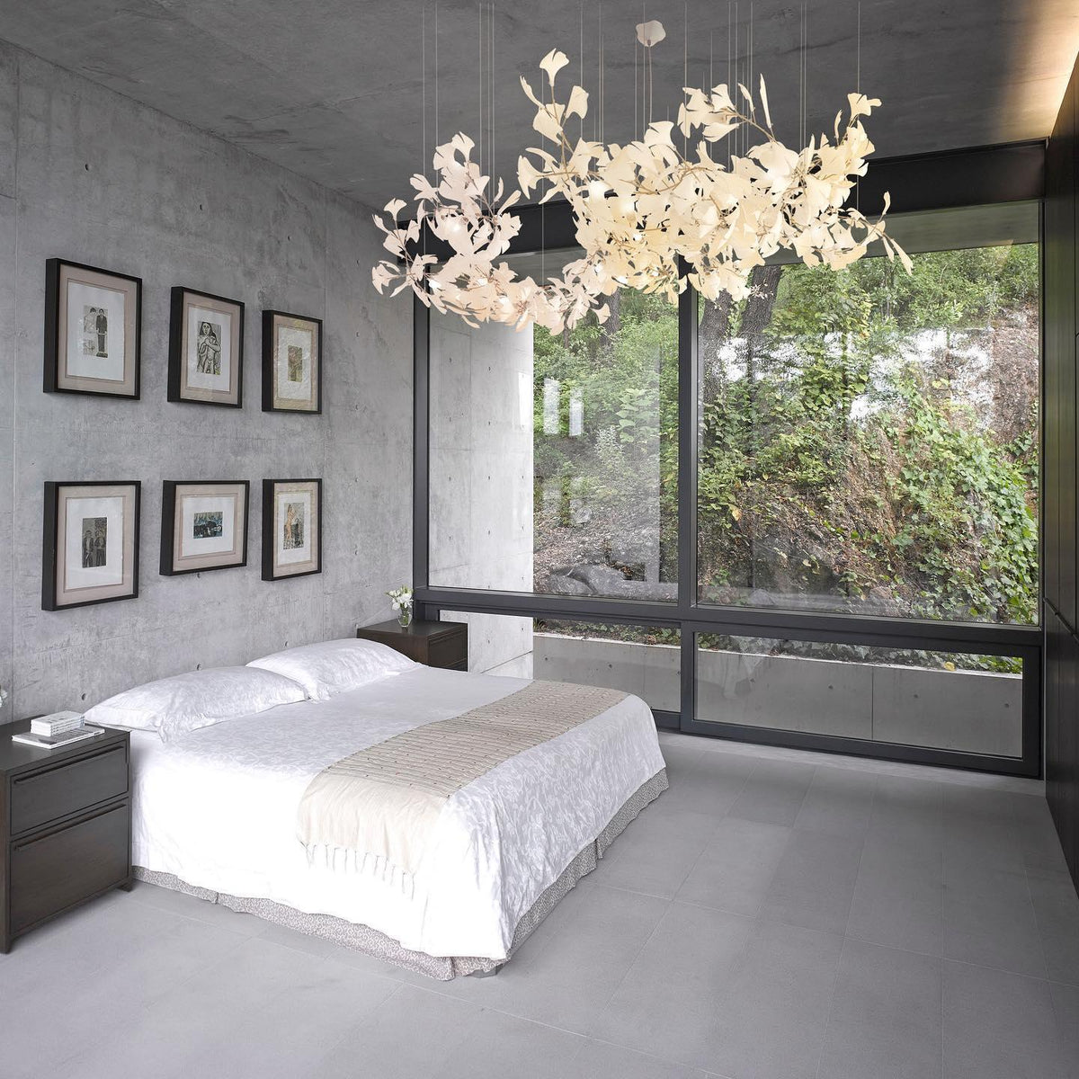 Viraaelle Leaves Combination Gingko Ceramics Chandeliers