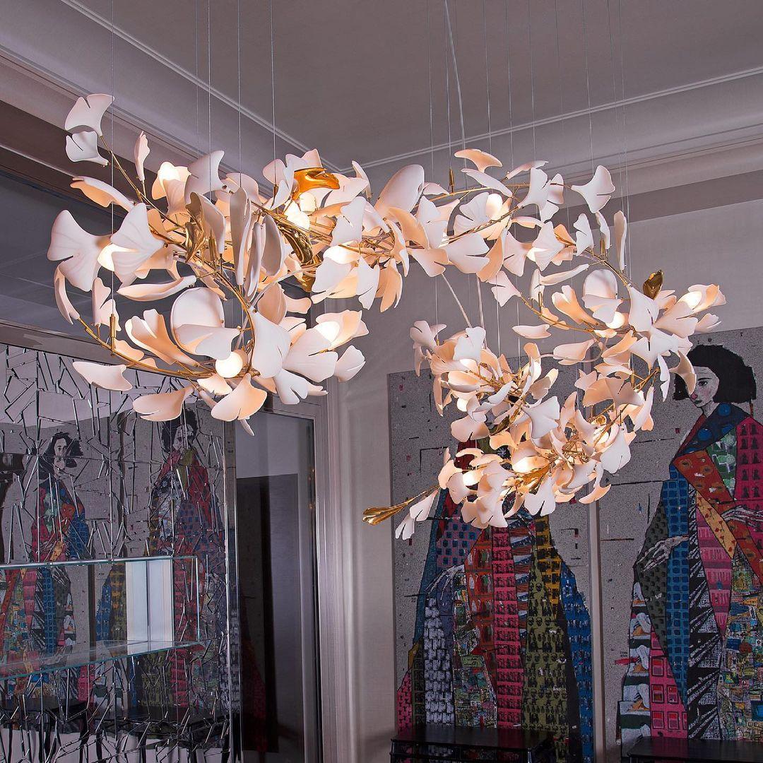 Thalorienne Gingko Chandelier
