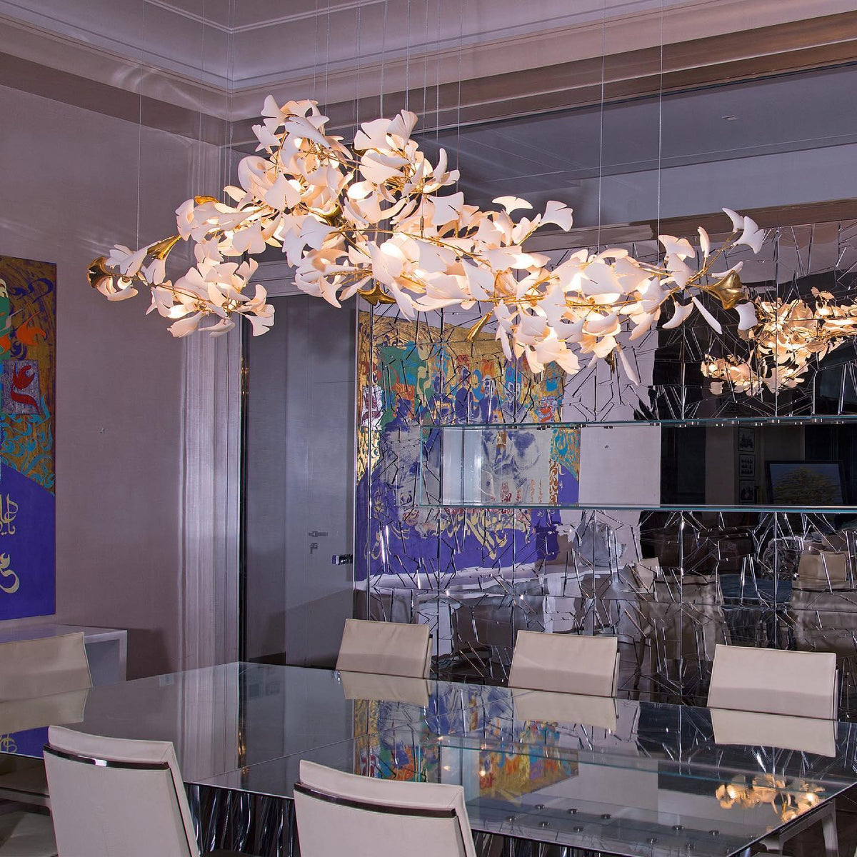 Thalorienne Gingko Chandelier