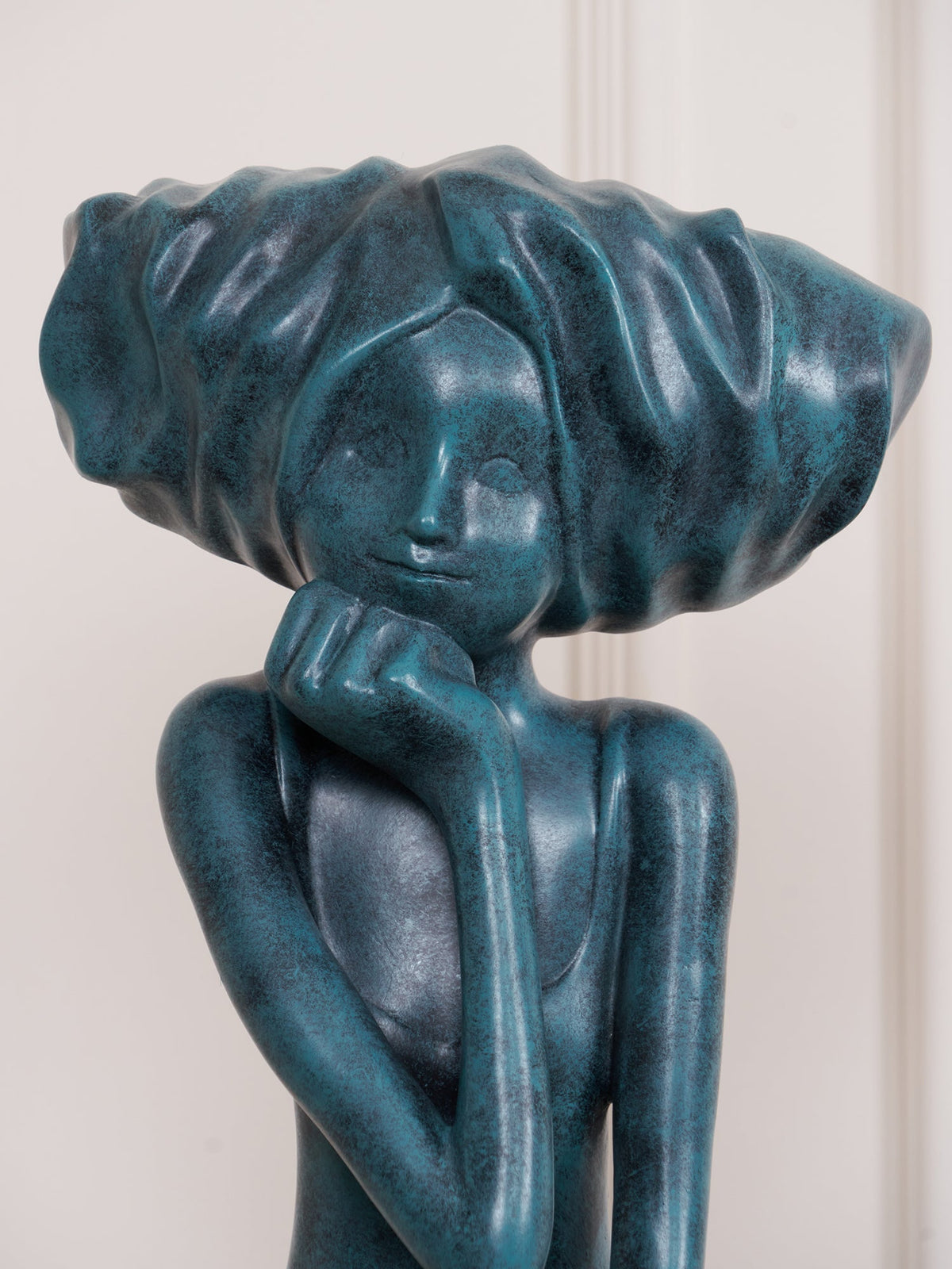 Meditating Girl Sculpture Ornament