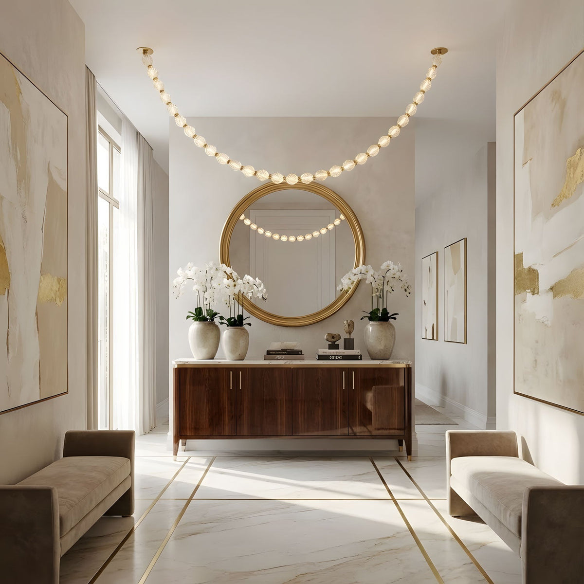 Rivière Crystal Garland Chandelier