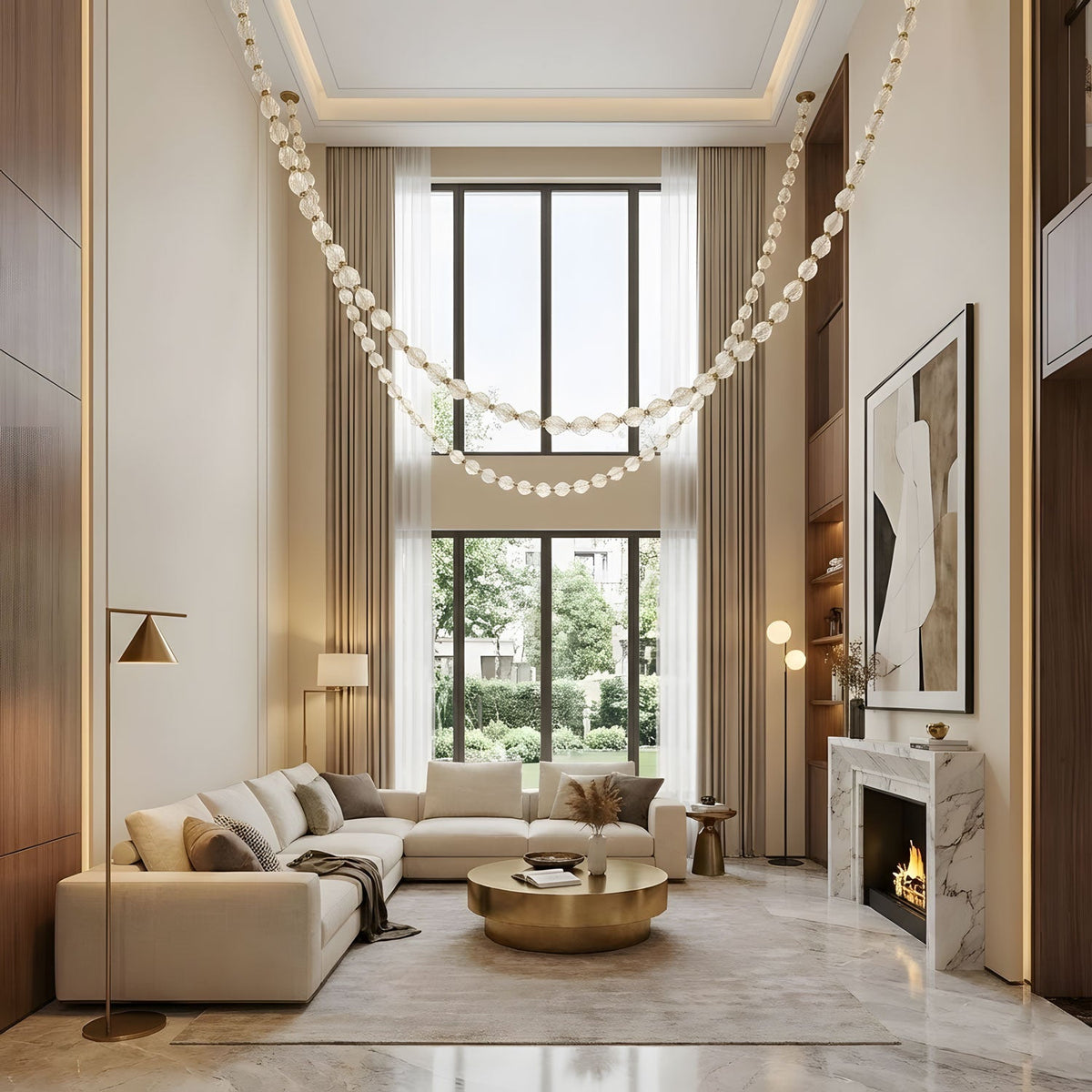 Rivière Crystal Garland Chandelier