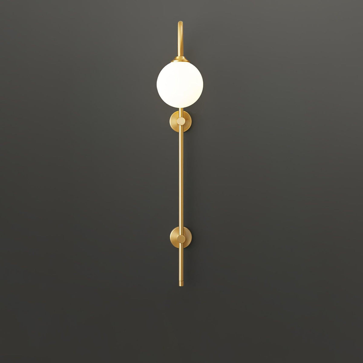 Casaaine Globe Brass Wall Sconce