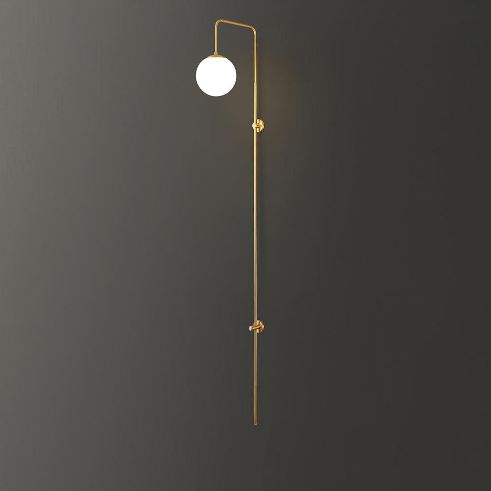 Casaaine Globe Brass Wall Sconce