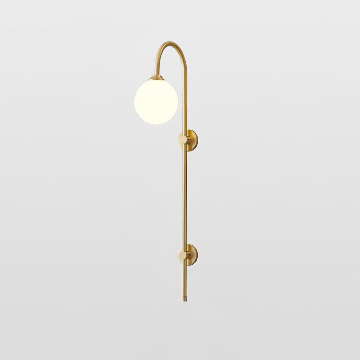 Casaaine Globe Brass Wall Sconce