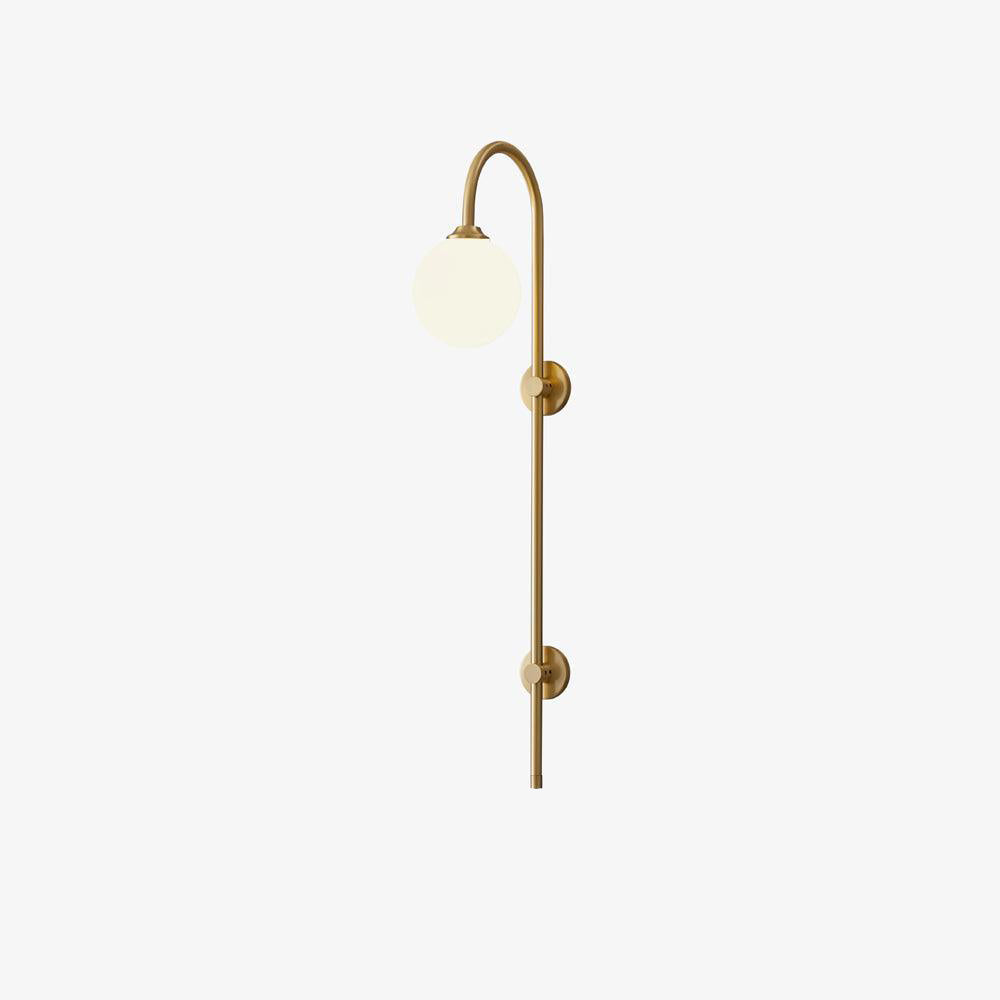 Casaaine Globe Brass Wall Sconce