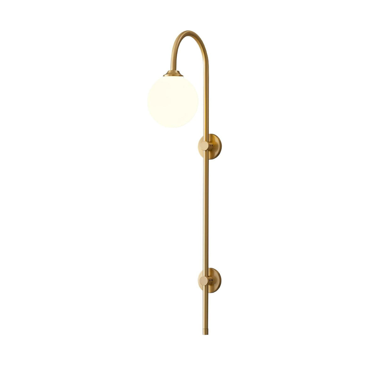 Casaaine Globe Brass Wall Sconce