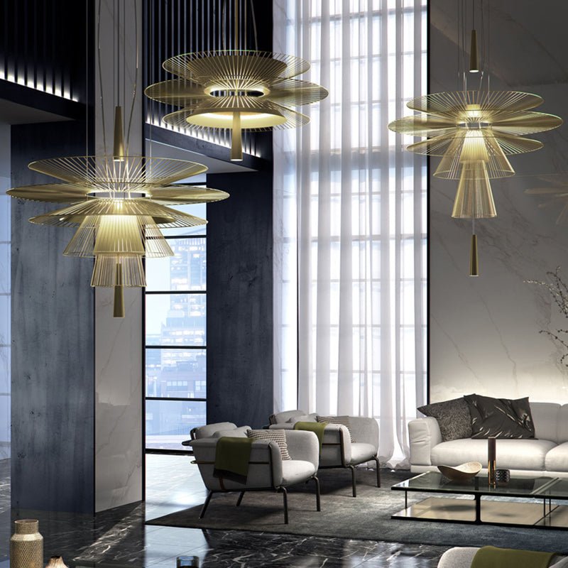 Noriselle Golden Radiance Chandelier