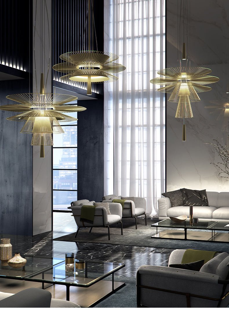 Noriselle Golden Radiance Chandelier