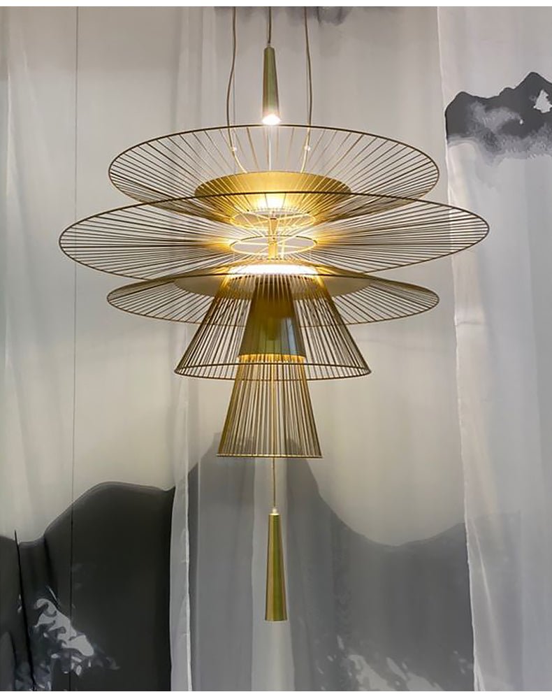 Noriselle Golden Radiance Chandelier