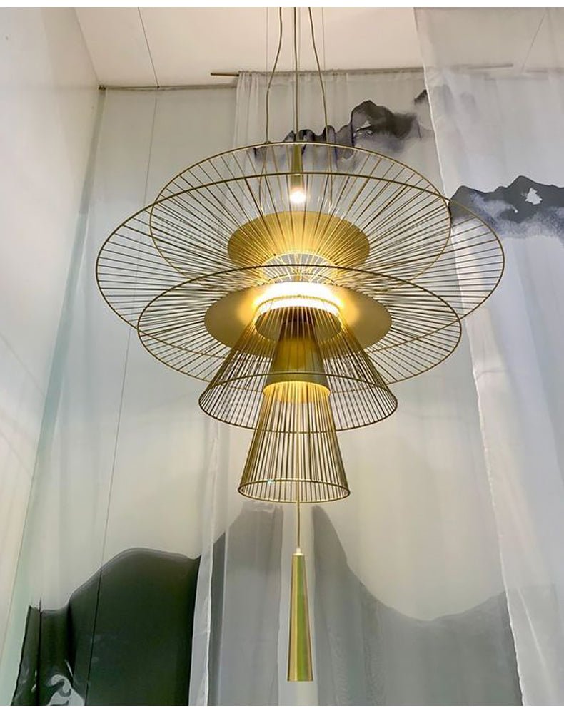 Noriselle Golden Radiance Chandelier