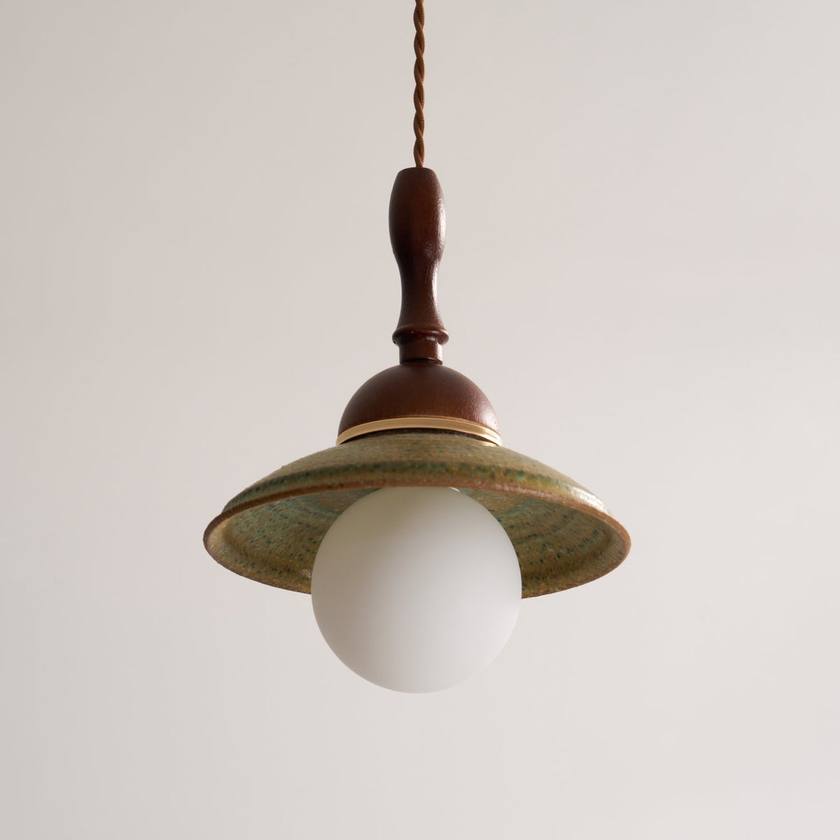 Macell Nordic Art Wood Ceramics Pendant Lamp