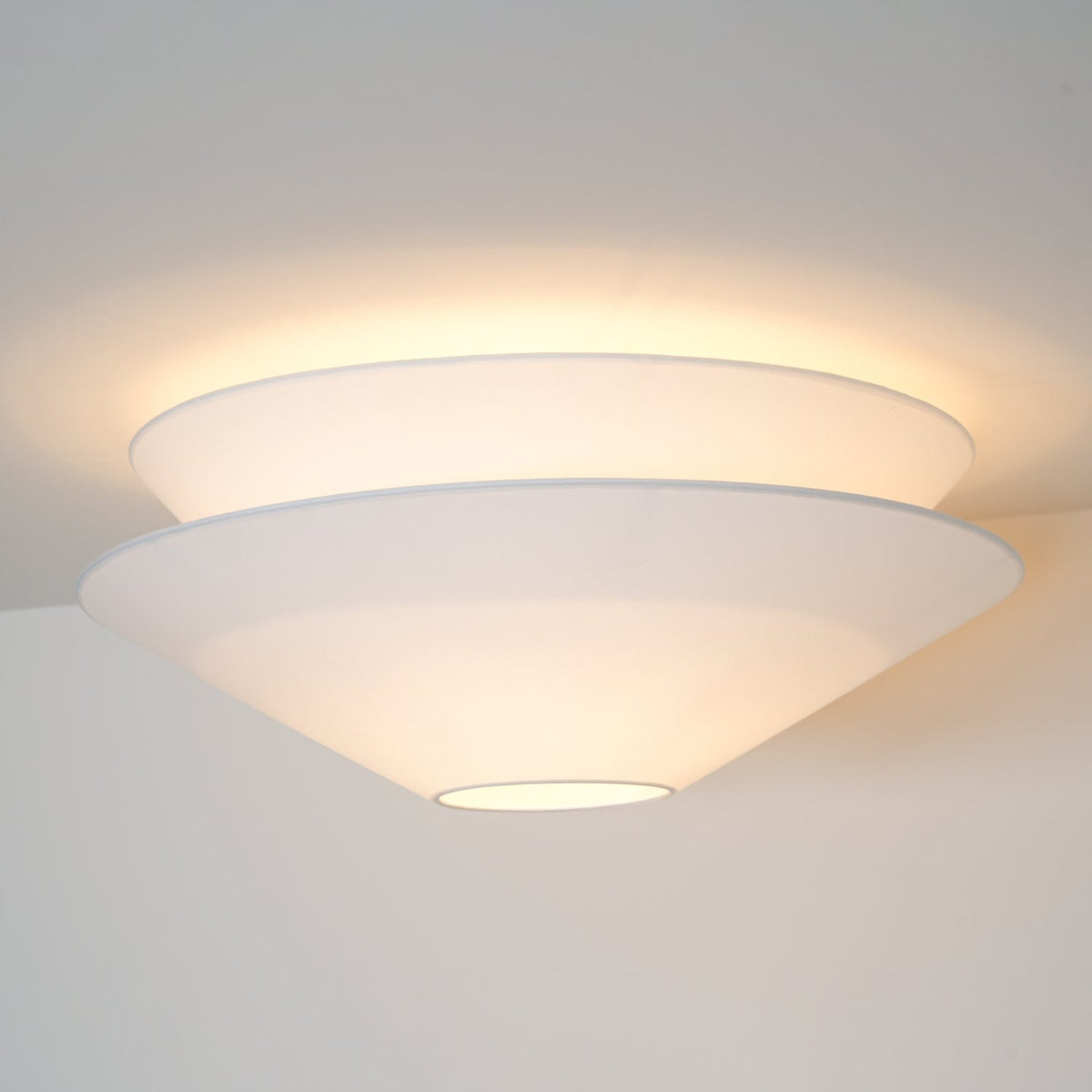 Rivesal Ceiling Light Double Cone Fabric