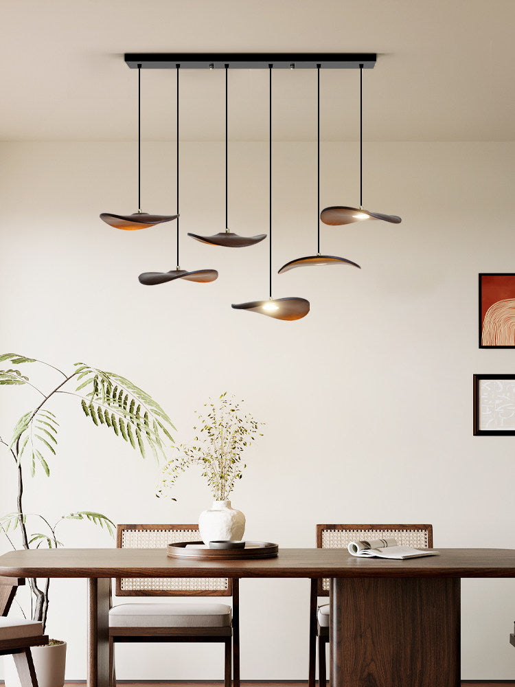 Lowenstone Wood Blade Chandelier