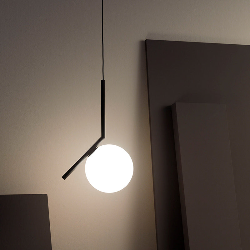 Dosenud Modern Globe Metal/Glass Pendant Light, 3 Style