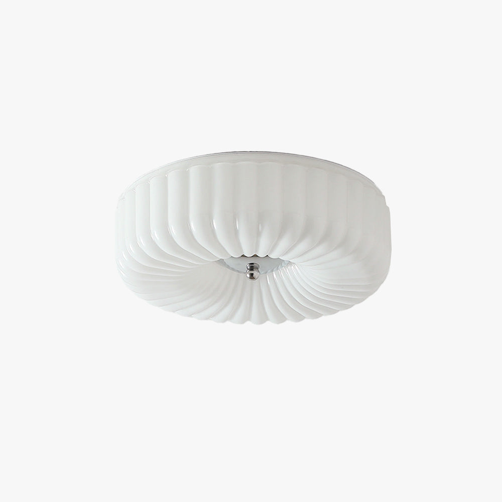 Papogime Modern LED Glass Flush Mount Ceiling Light Bedroom