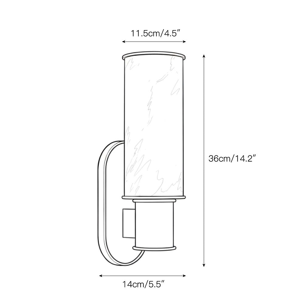 Nivivina Vertical Alabaster Sconce