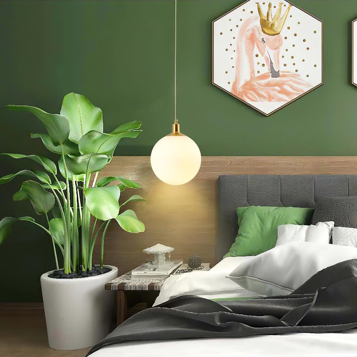 Orbita Minimalist Brass Pendant Light