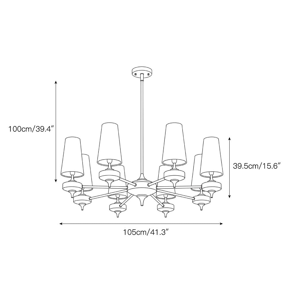 Hour Rho Chandelier