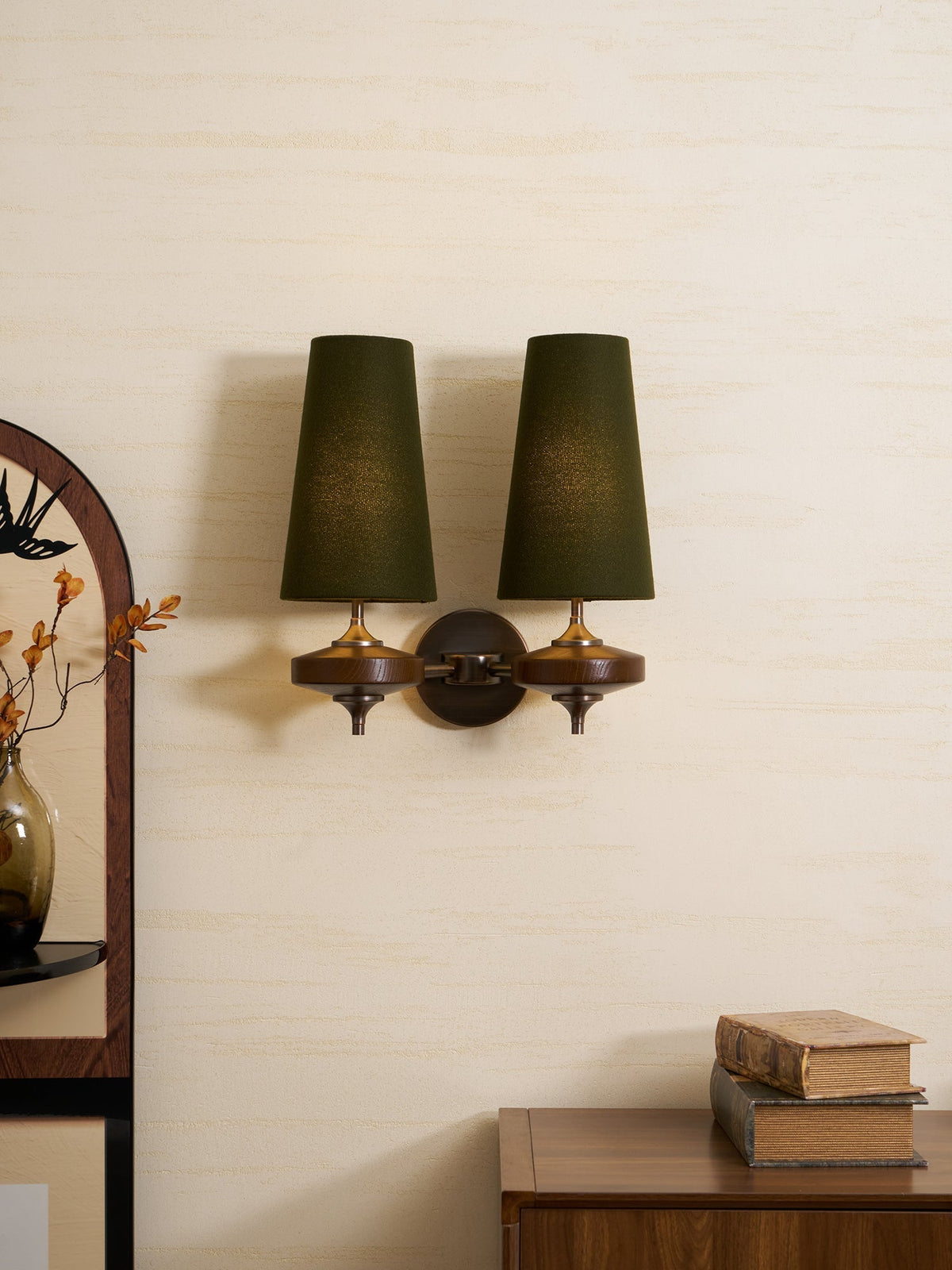 Ravenvale Twin Shade Indoor Wall Light