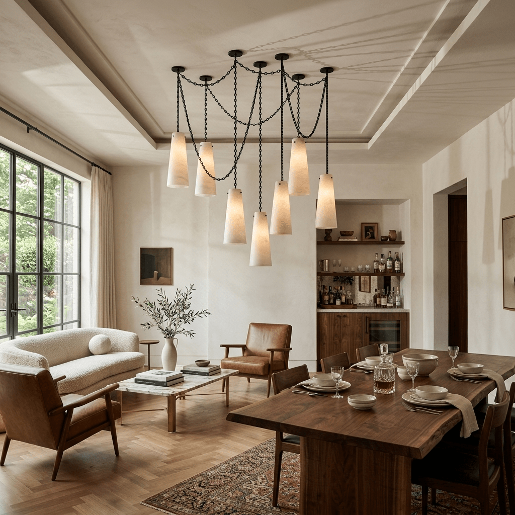 Teriisira Industrial Cascade Chain Chandelier