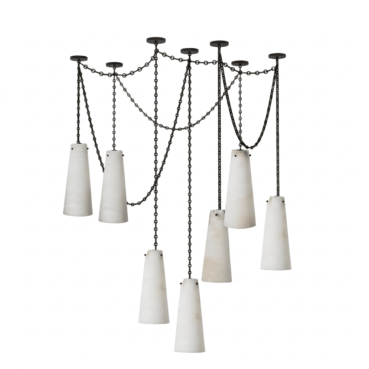 Teriisira Industrial Cascade Chain Chandelier