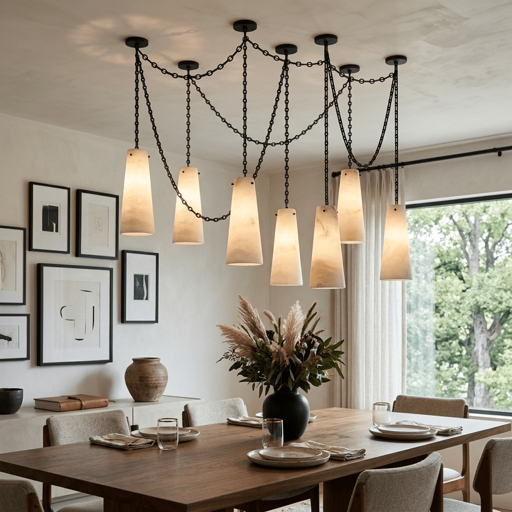 Teriisira Industrial Cascade Chain Chandelier