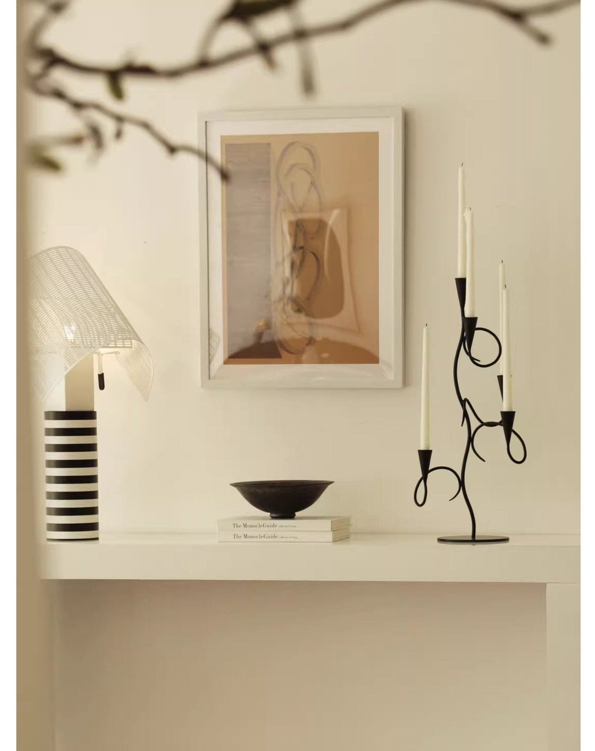 Orinoian Iron Vine Multi-Arm Candle Holder