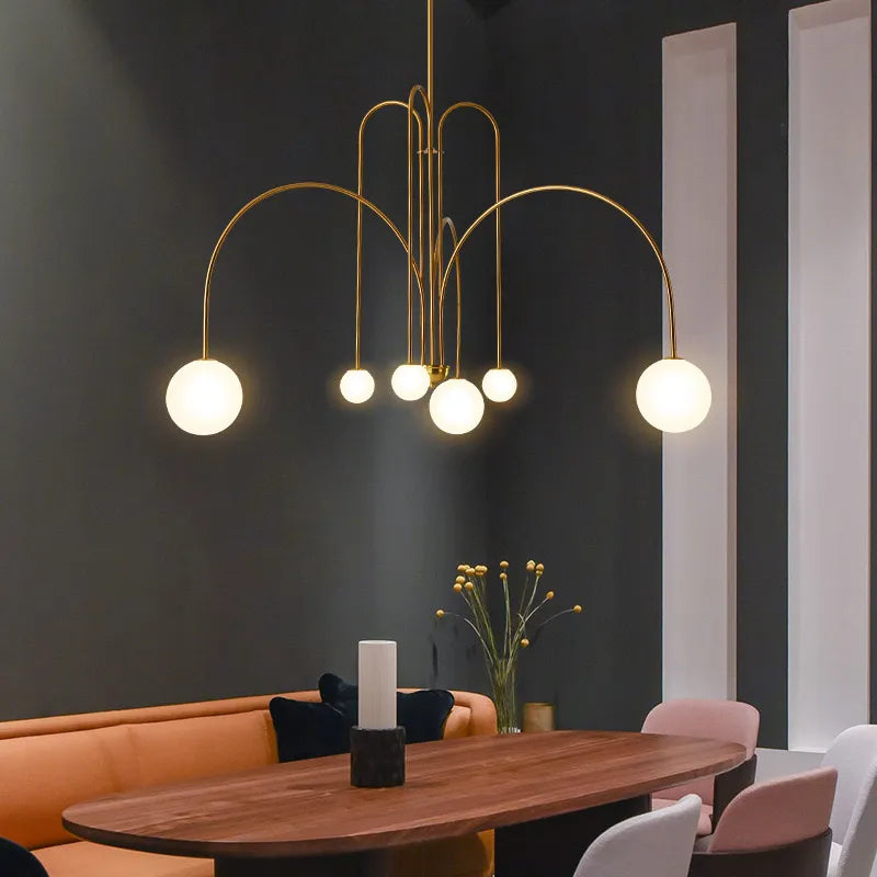 Arvyn Pendant Light Double Layer Glass Bubble-Relic Pieces