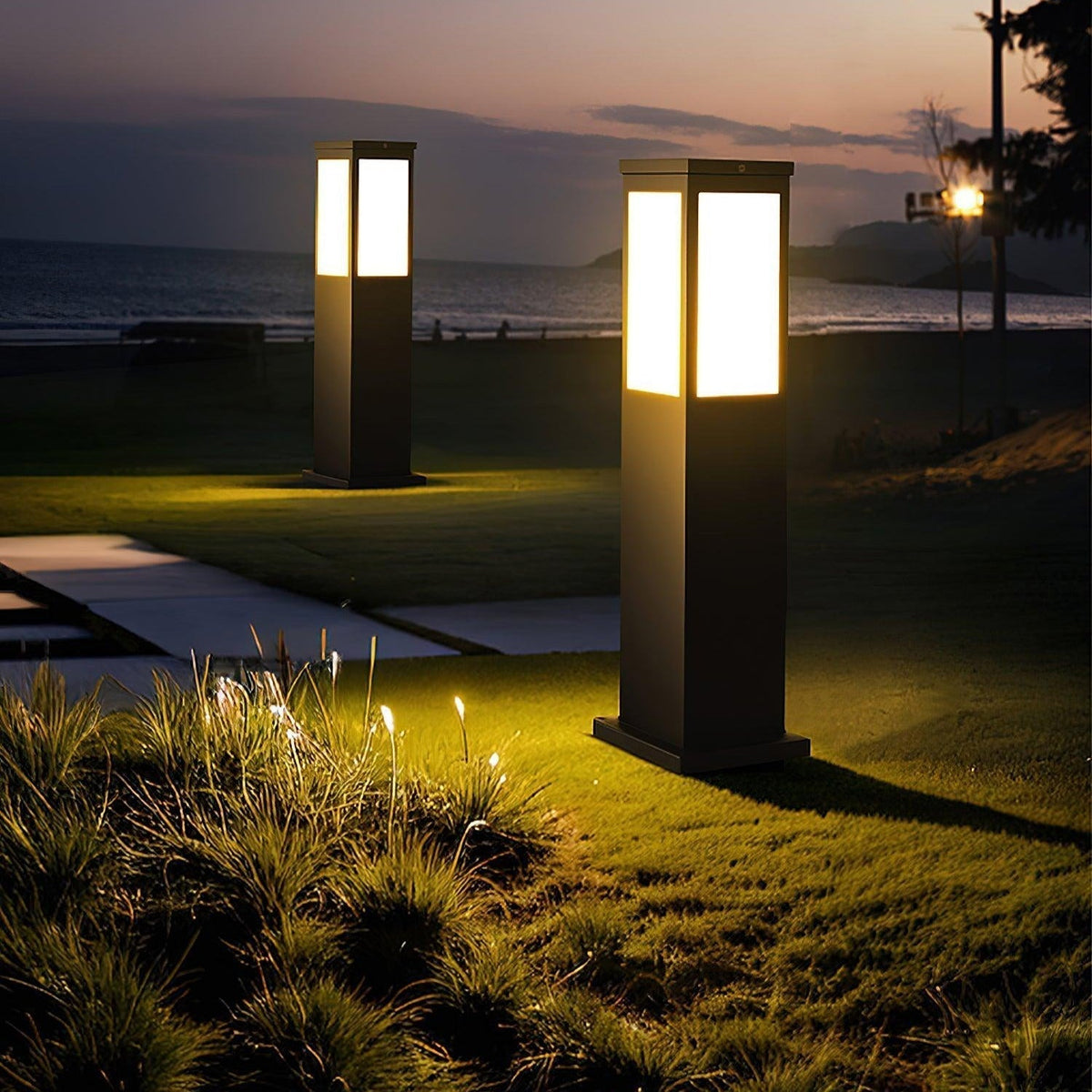 Saponed Bollard Solar Outdoor Light
