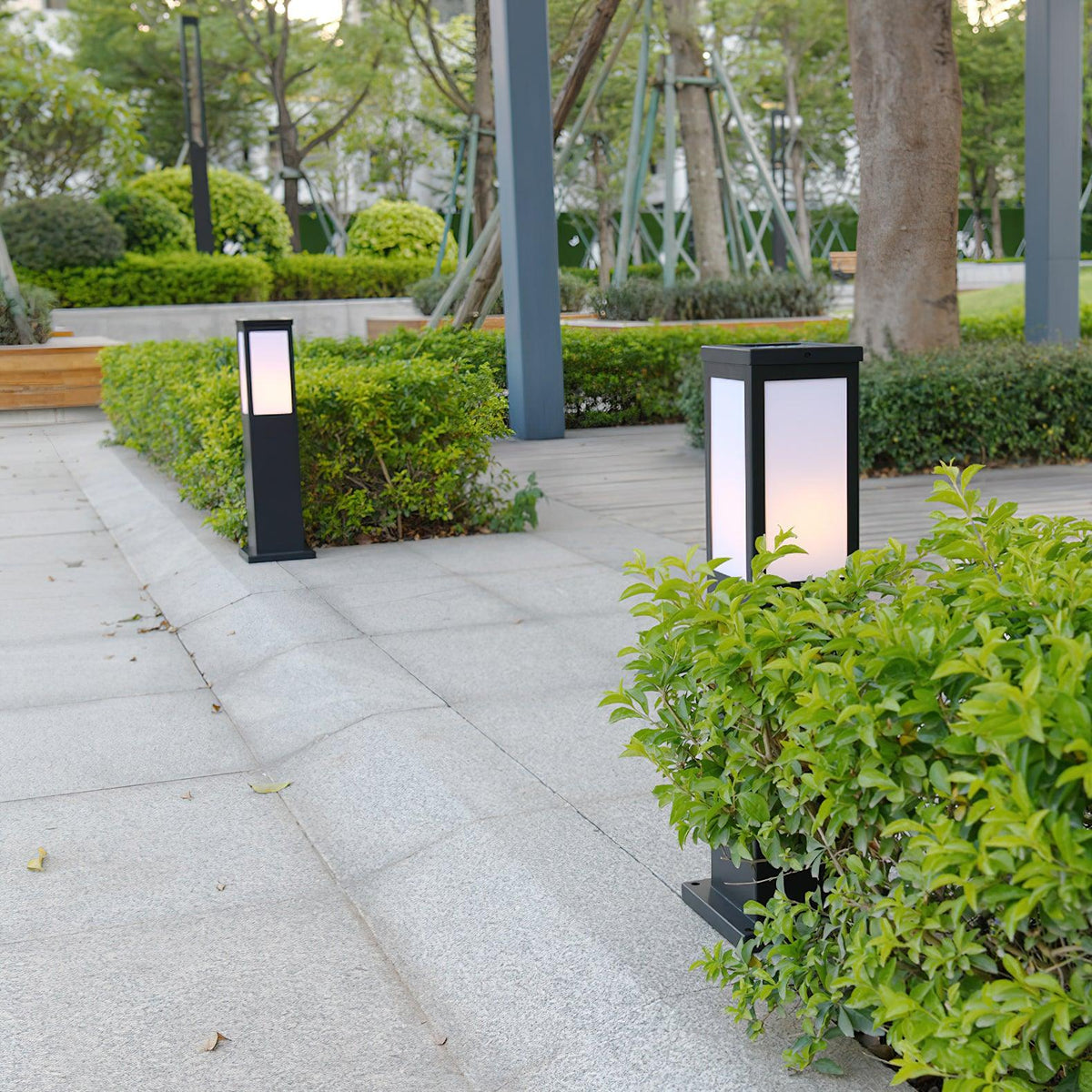 Saponed Bollard Solar Outdoor Light