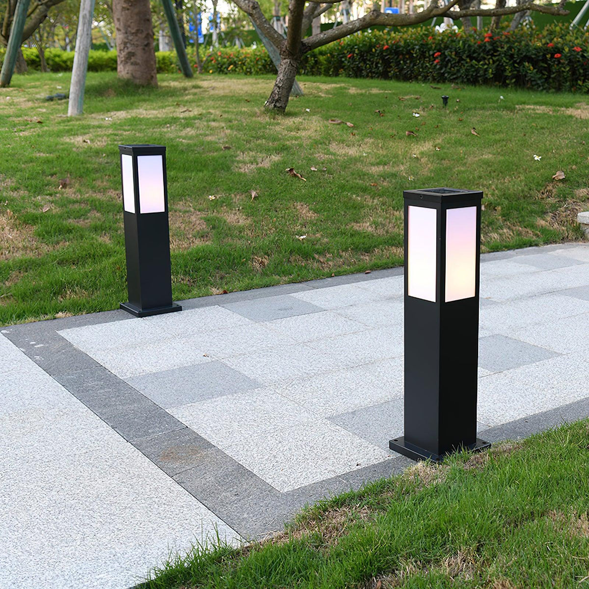 Saponed Bollard Solar Outdoor Light