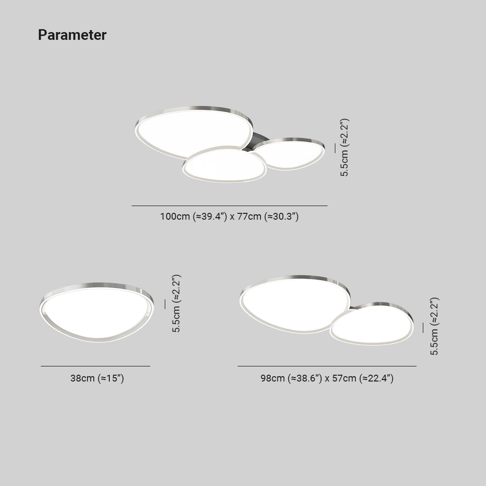 Joburir Modern Simple Flush Mount Ceiling Light Bedroom/Living Room