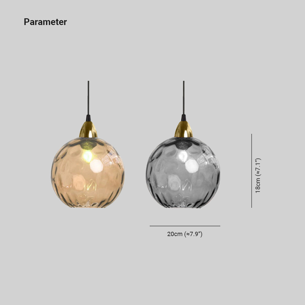 Avo Ripple Glass Pendant Lights-Relic Pieces