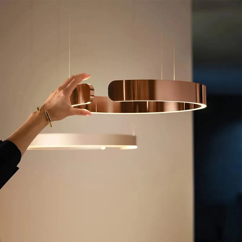 Soriel Pendant Light Luxury Minimalist LED Ring-Relic Pieces