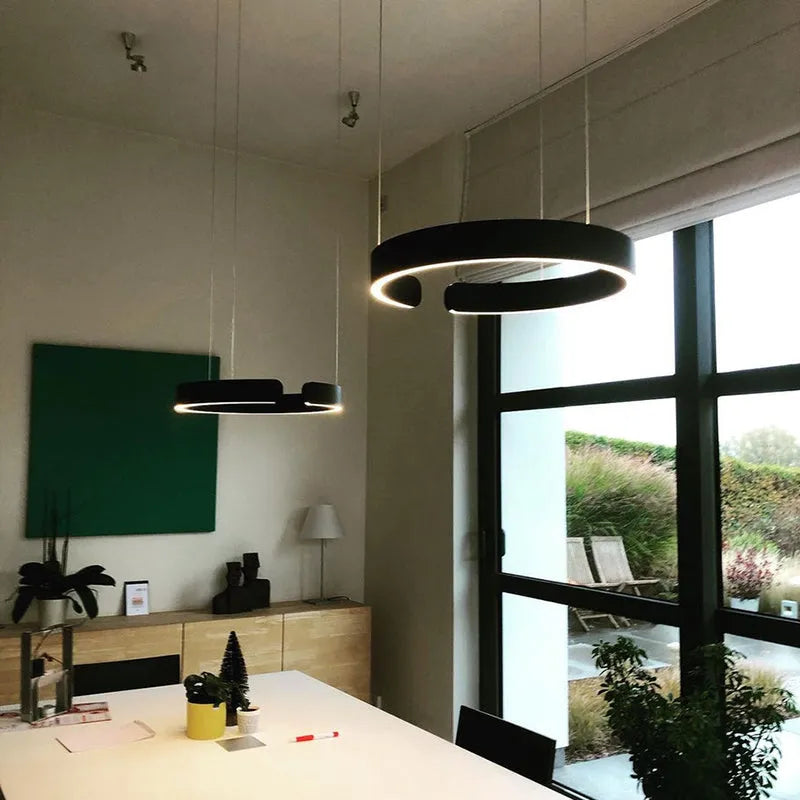 Soriel Pendant Light Luxury Minimalist LED Ring-Relic Pieces