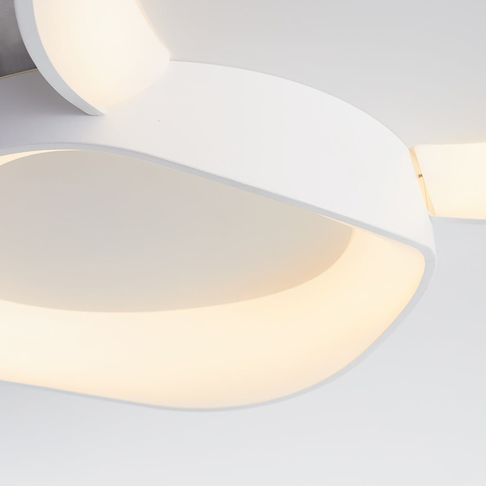 Rimopel Modern Wave Flush Mount Ceiling Light