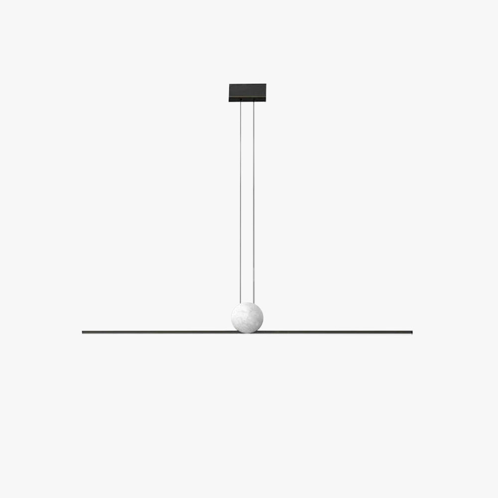 Topepan Minimalist Linear Bubble Pendant Light Marble