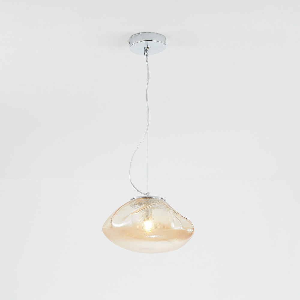 Colopuk Minimalist Spherical Glass Pendant Light, 3 Colour