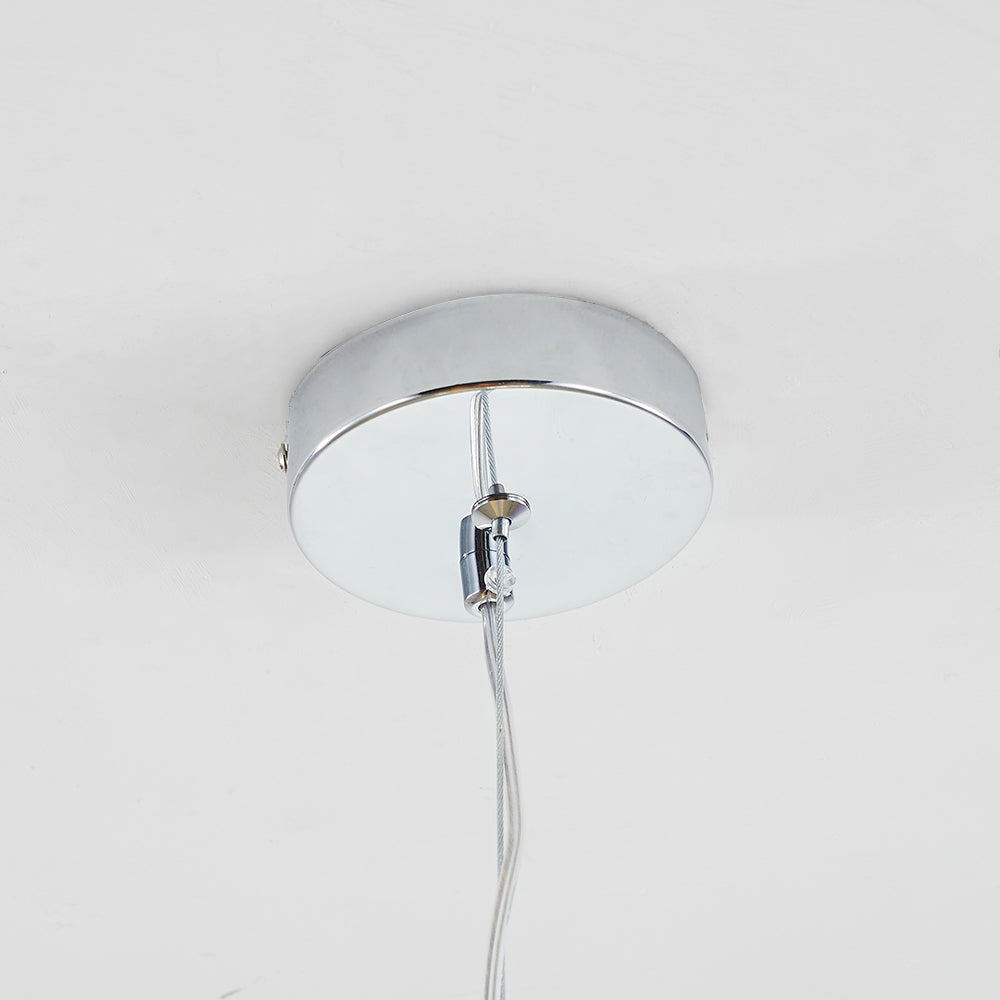 Colopuk Minimalist Spherical Glass Pendant Light, 3 Colour