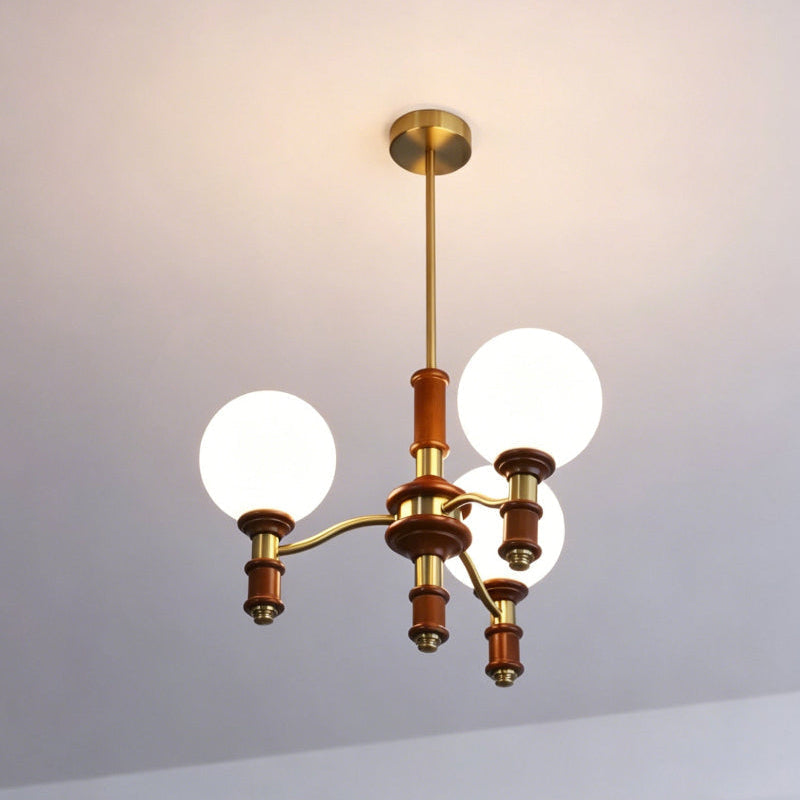 Laurelhurst Walnut Globe Chandelier