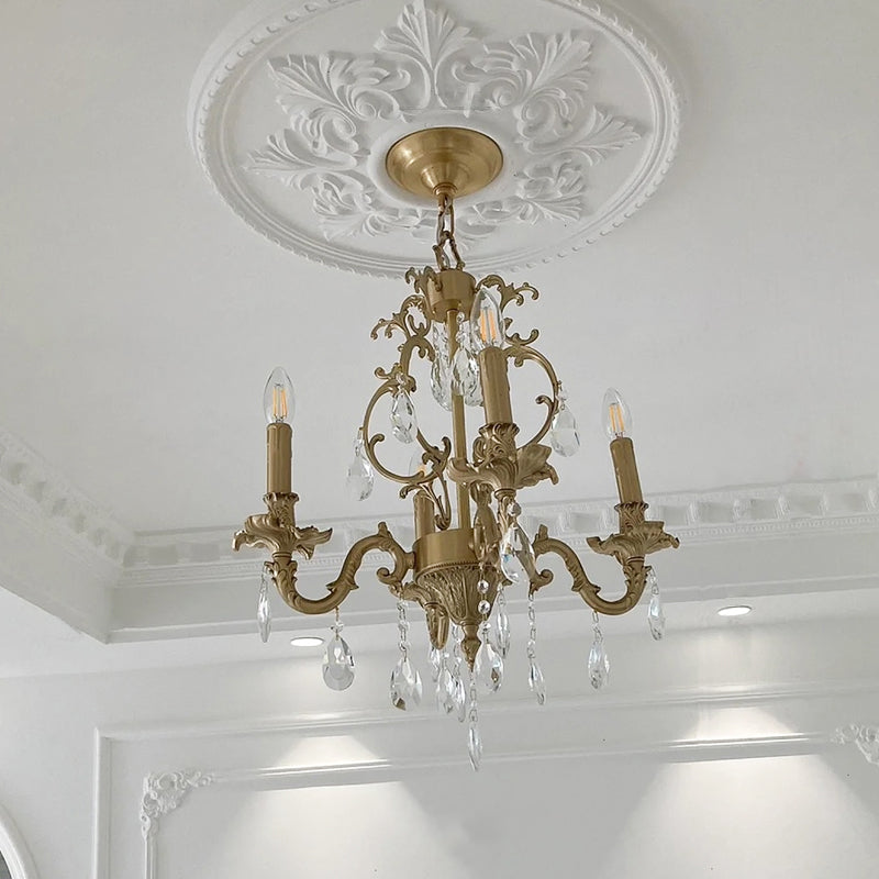 Foluves Chandeliers Luxurious Crystal
